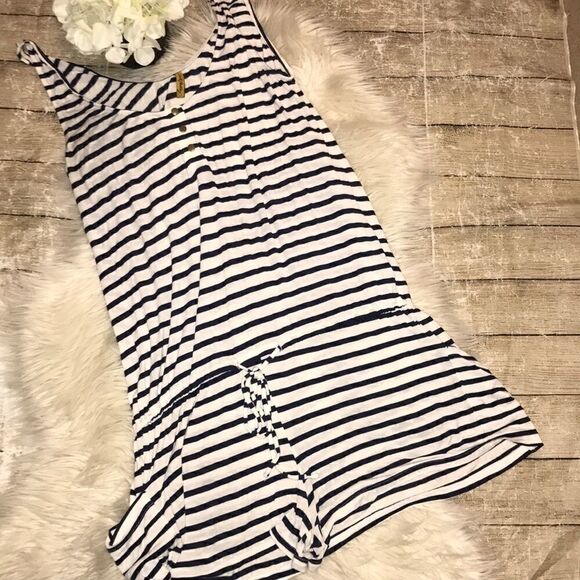 Rachel Pally Nautical Stripe Sleeveless Romper - Picture 1 of 6